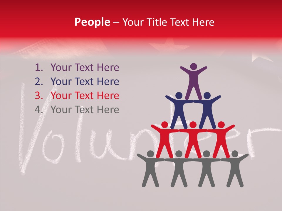 United States Flag Blackboard Antique PowerPoint Template