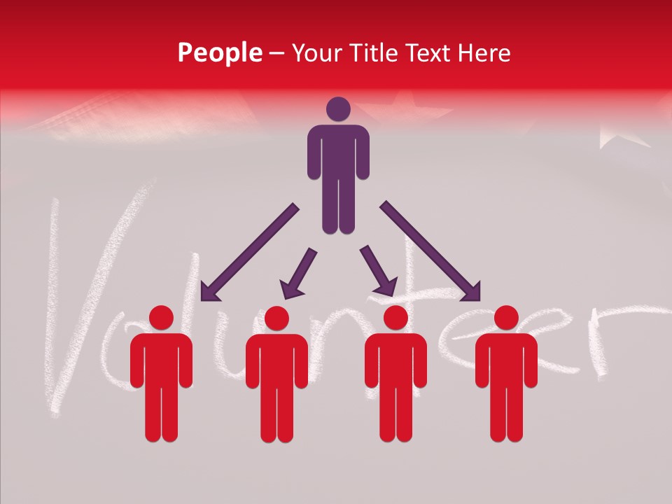 United States Flag Blackboard Antique PowerPoint Template