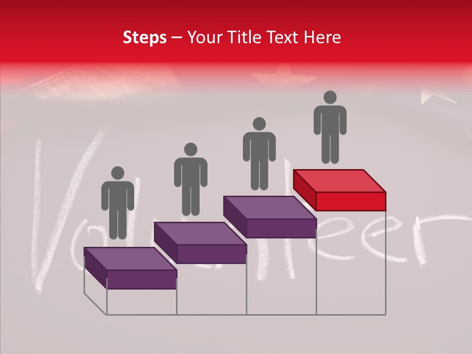 United States Flag Blackboard Antique PowerPoint Template