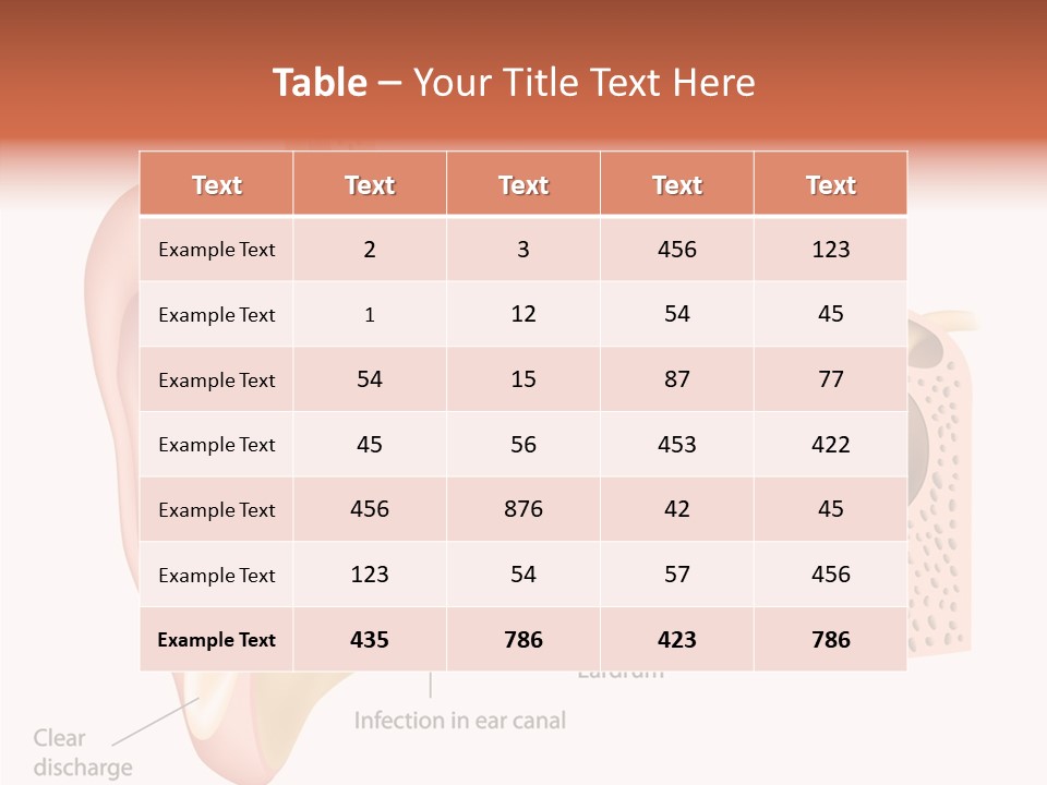 Eustachian Inner Sound PowerPoint Template
