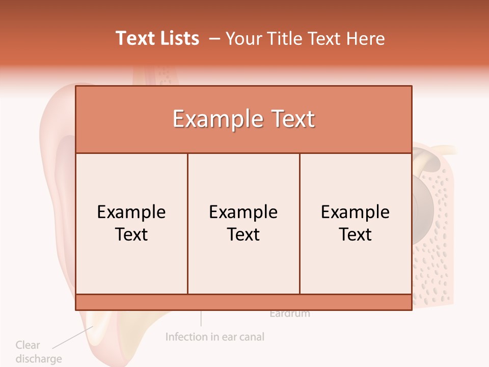 Eustachian Inner Sound PowerPoint Template
