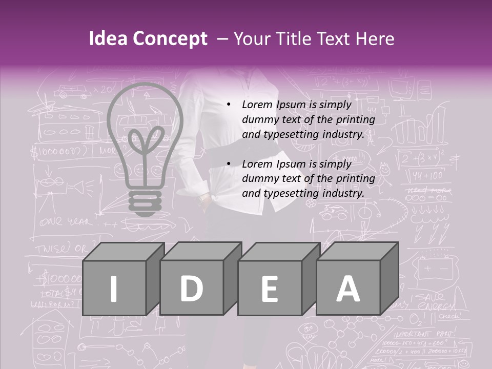 Expert Bulb Confidence PowerPoint Template