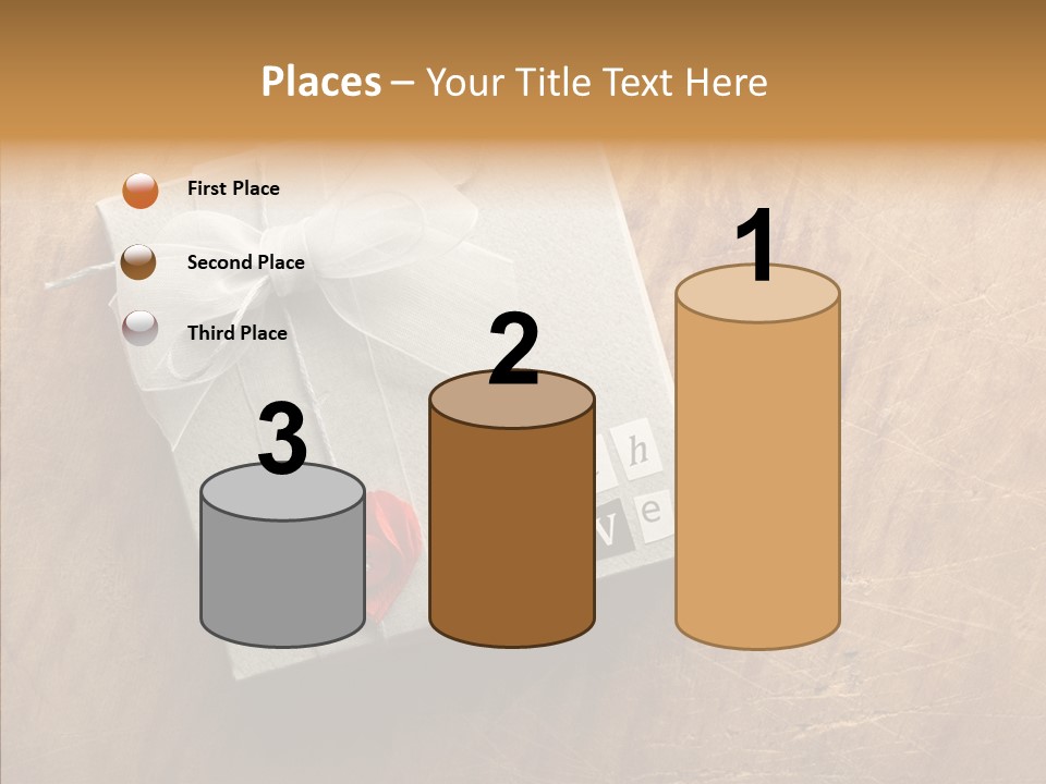 Present Christmas Newspaper Letters PowerPoint Template