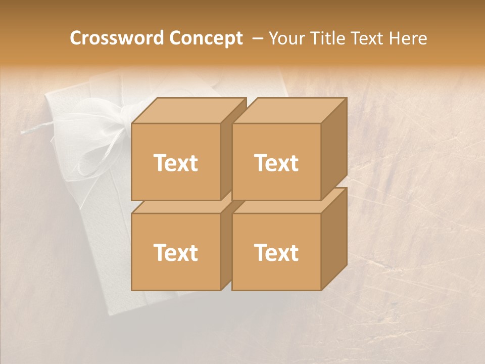 Present Christmas Newspaper Letters PowerPoint Template