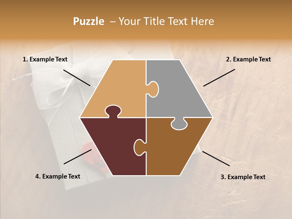 Present Christmas Newspaper Letters PowerPoint Template