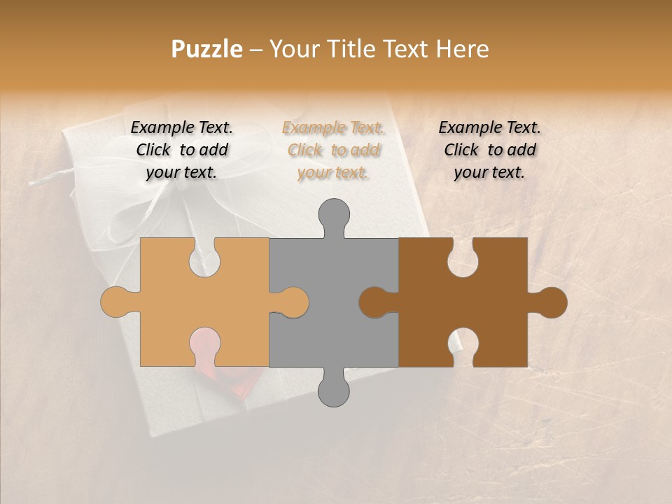 Present Christmas Newspaper Letters PowerPoint Template