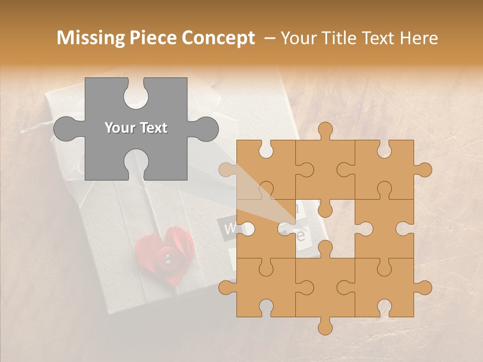 Present Christmas Newspaper Letters PowerPoint Template