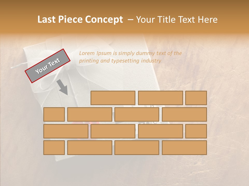 Present Christmas Newspaper Letters PowerPoint Template