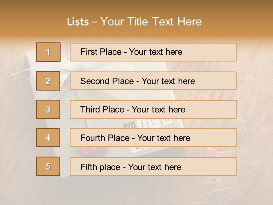 Present Christmas Newspaper Letters PowerPoint Template