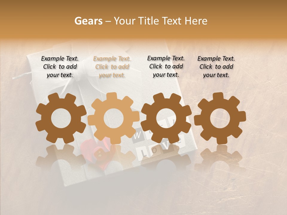 Present Christmas Newspaper Letters PowerPoint Template