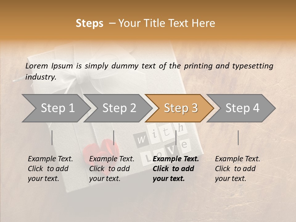 Present Christmas Newspaper Letters PowerPoint Template