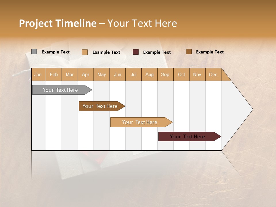 Present Christmas Newspaper Letters PowerPoint Template