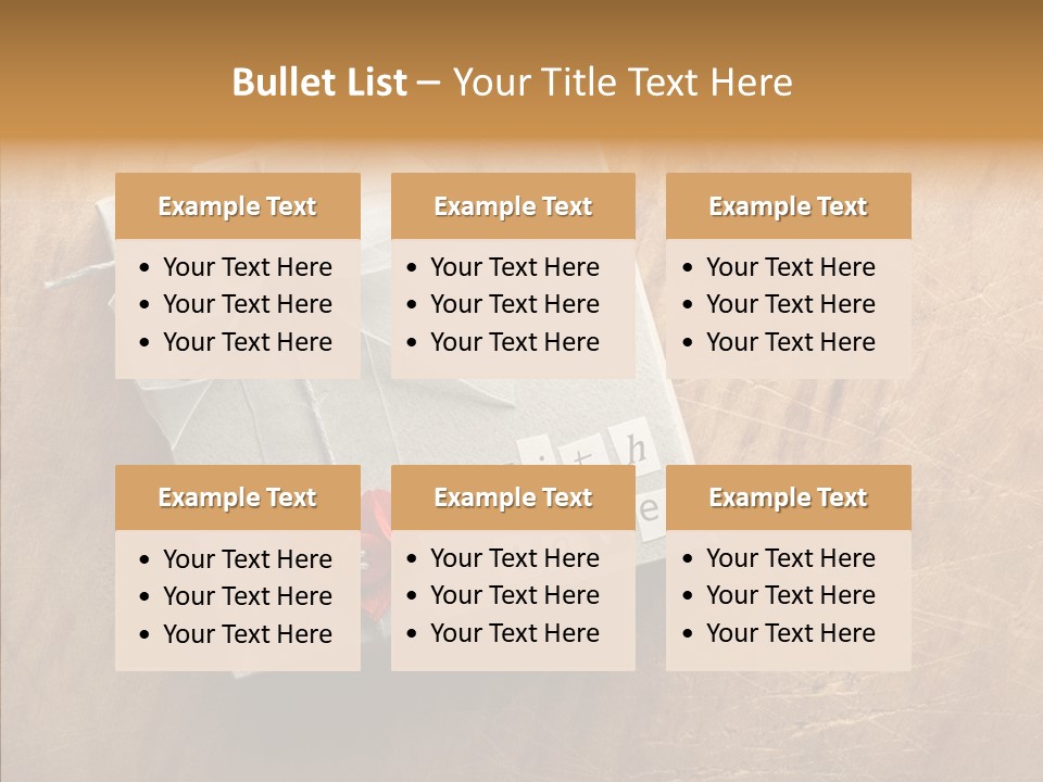 Present Christmas Newspaper Letters PowerPoint Template