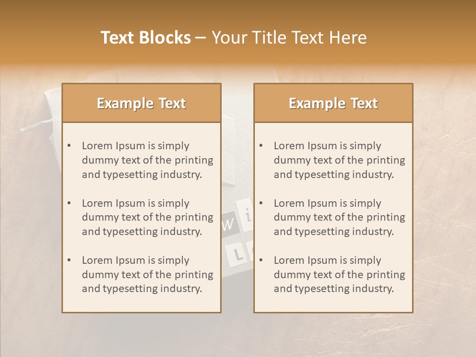Present Christmas Newspaper Letters PowerPoint Template
