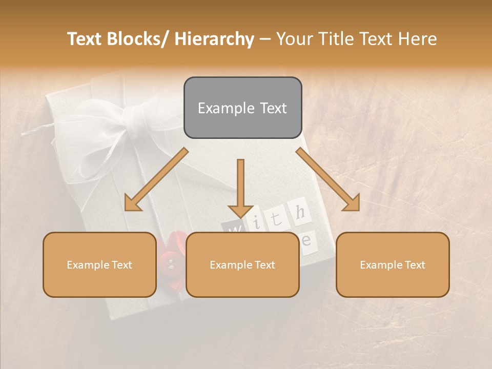 Present Christmas Newspaper Letters PowerPoint Template