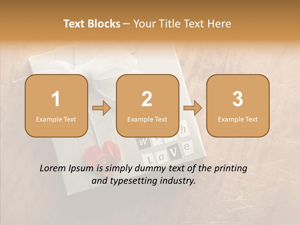 Present Christmas Newspaper Letters PowerPoint Template