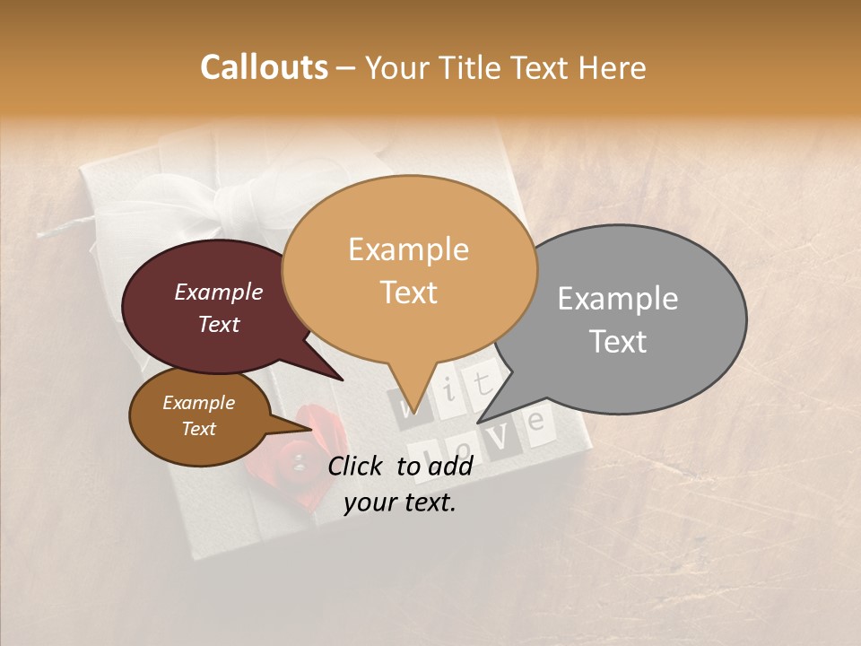 Present Christmas Newspaper Letters PowerPoint Template