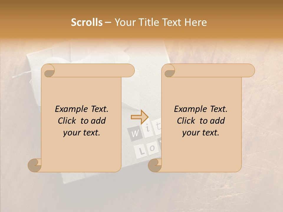 Present Christmas Newspaper Letters PowerPoint Template