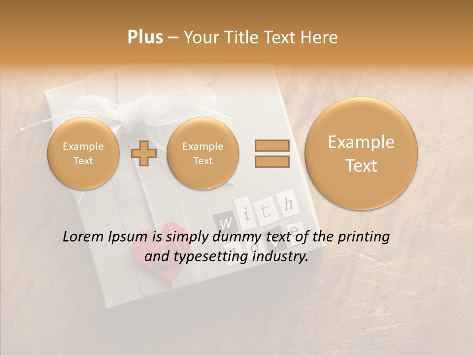 Present Christmas Newspaper Letters PowerPoint Template