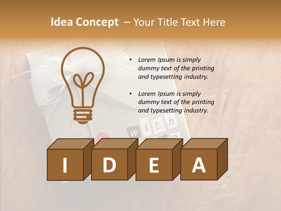 Present Christmas Newspaper Letters PowerPoint Template