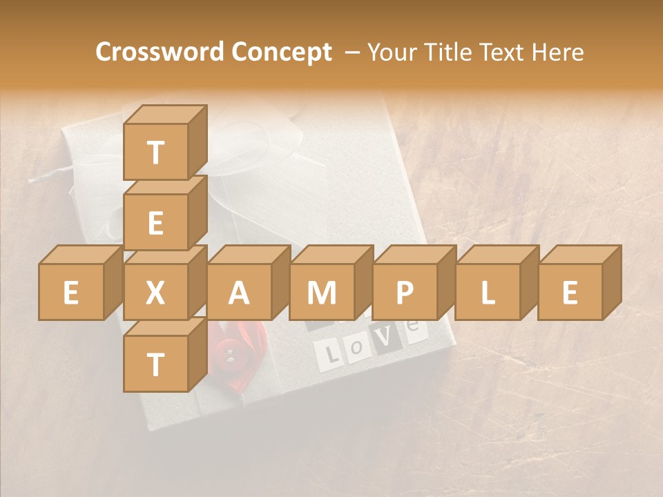 Present Christmas Newspaper Letters PowerPoint Template