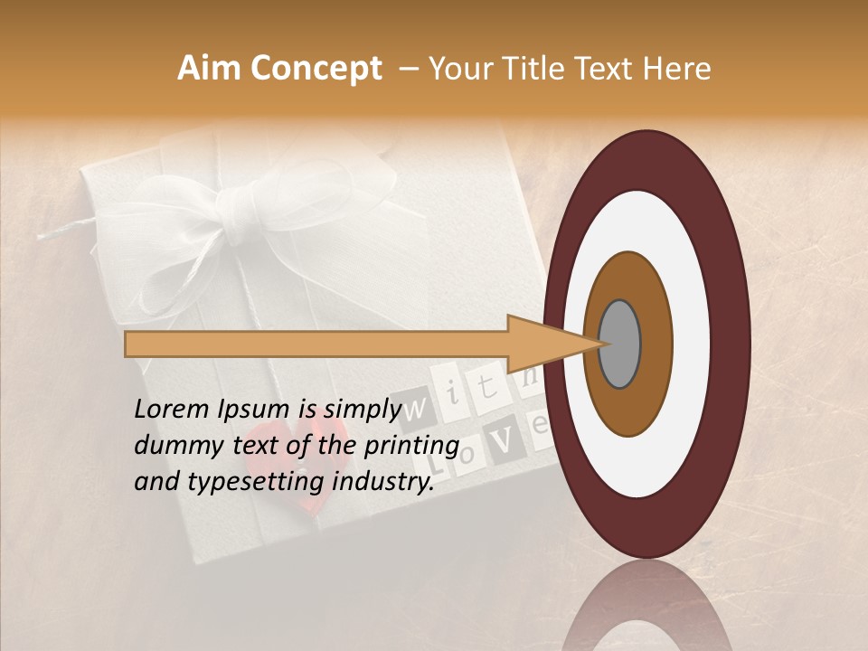 Present Christmas Newspaper Letters PowerPoint Template