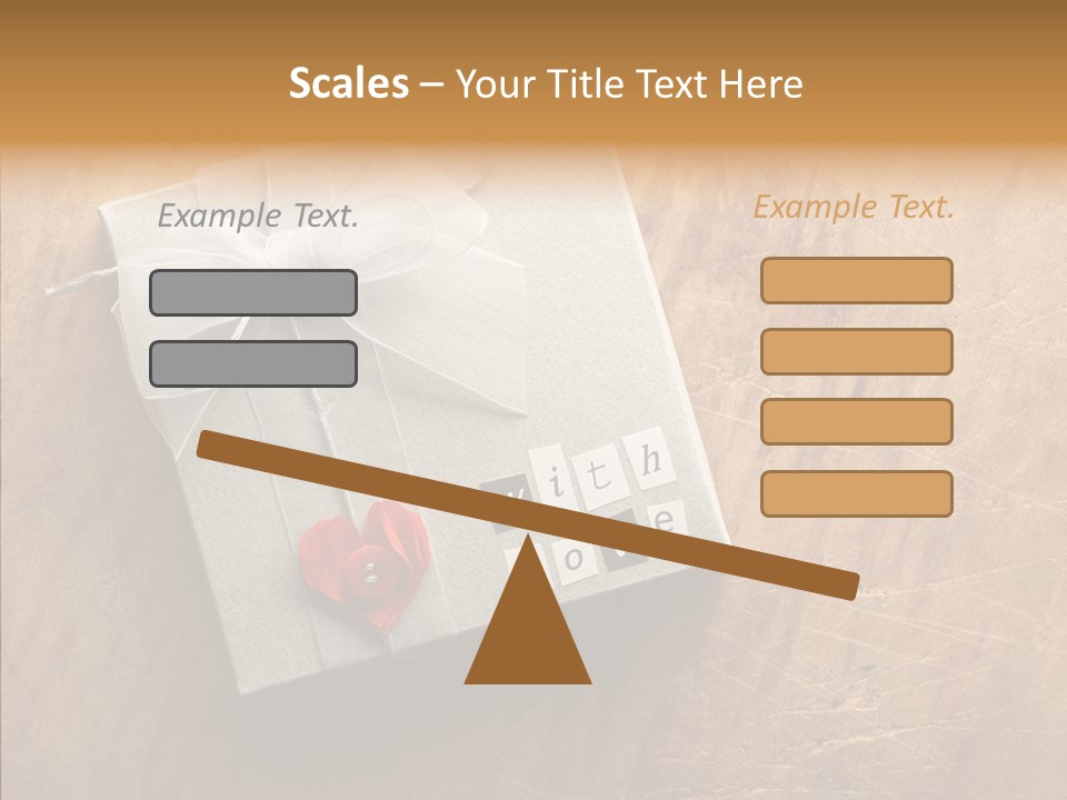 Present Christmas Newspaper Letters PowerPoint Template