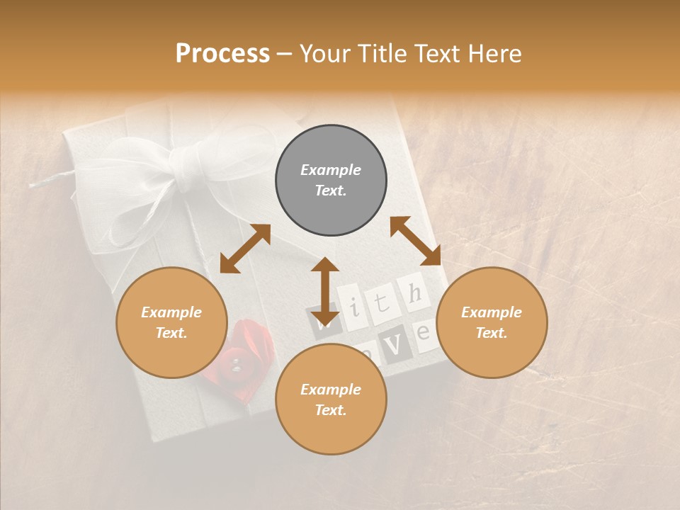 Present Christmas Newspaper Letters PowerPoint Template