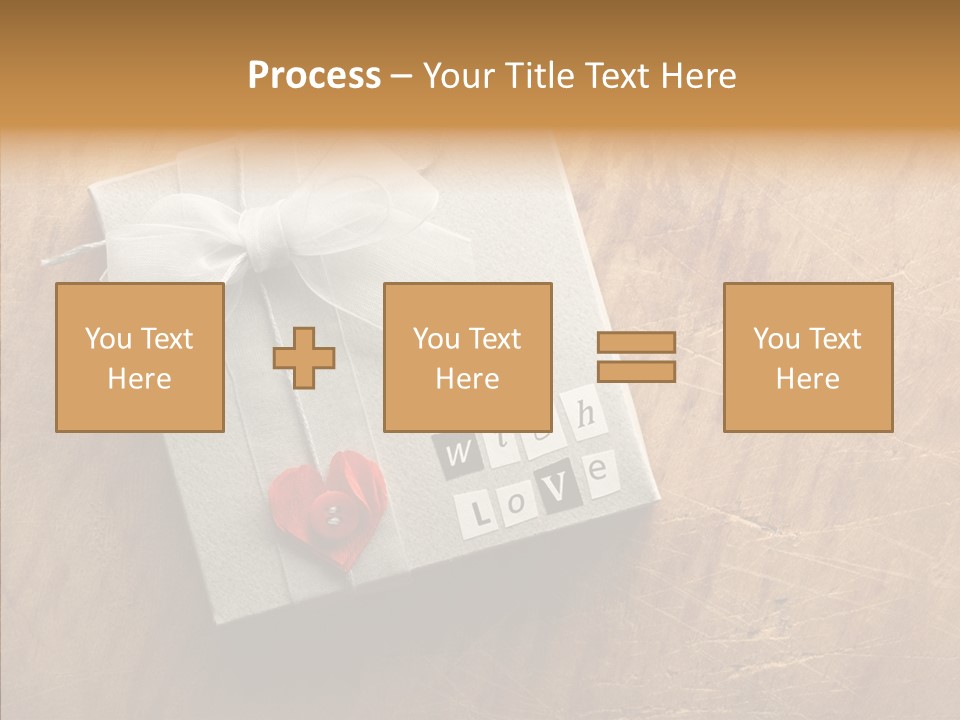 Present Christmas Newspaper Letters PowerPoint Template