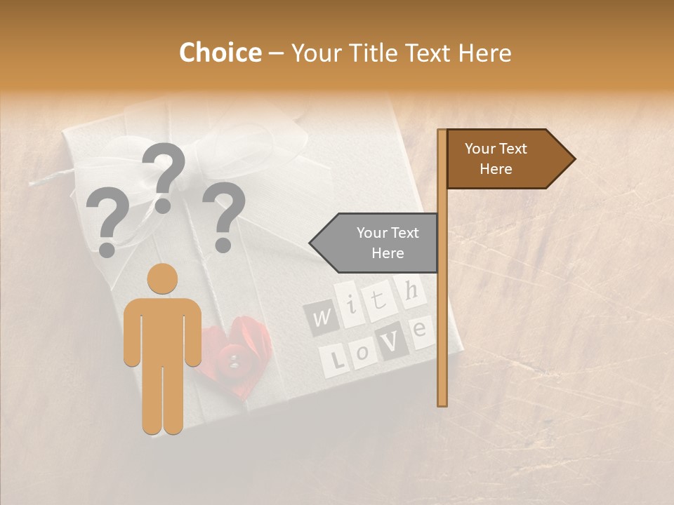 Present Christmas Newspaper Letters PowerPoint Template