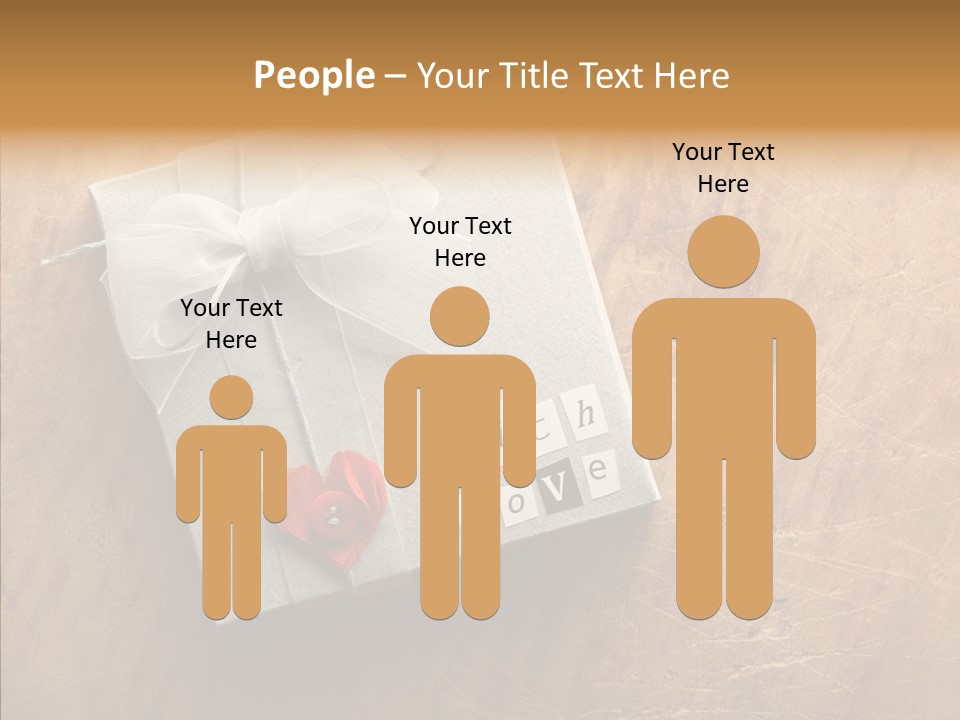 Present Christmas Newspaper Letters PowerPoint Template