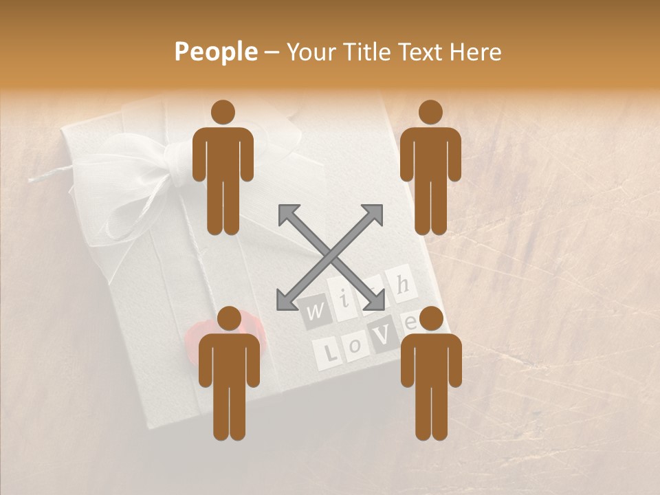 Present Christmas Newspaper Letters PowerPoint Template