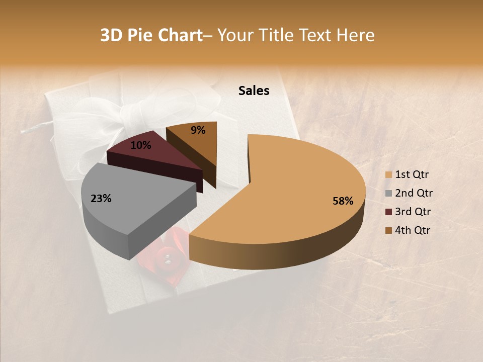 Present Christmas Newspaper Letters PowerPoint Template