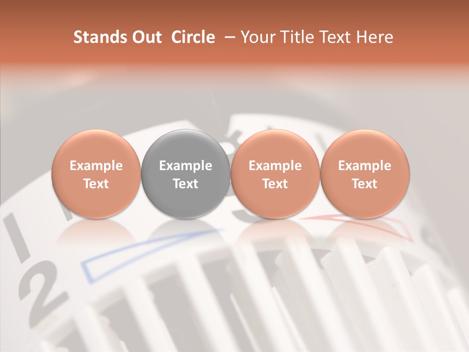 Energy Document Of Identification Thermostat House PowerPoint Template