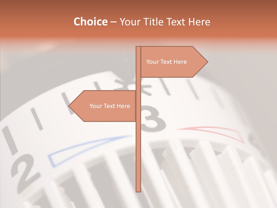 Energy Document Of Identification Thermostat House PowerPoint Template