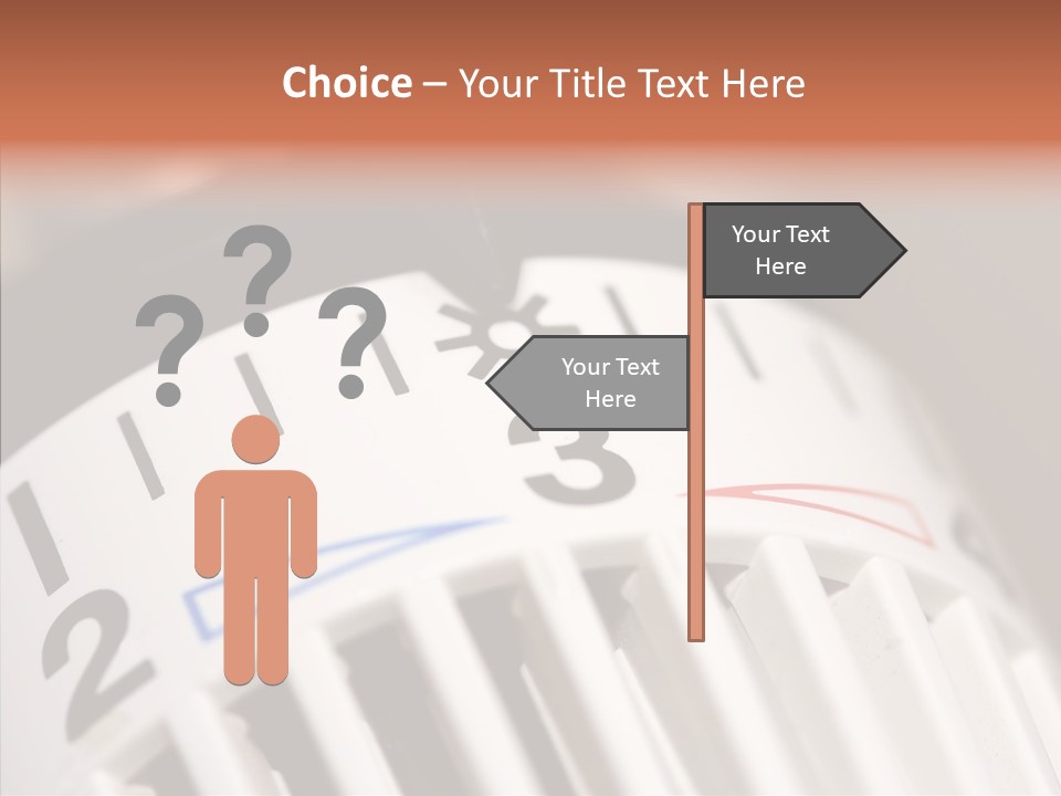 Energy Document Of Identification Thermostat House PowerPoint Template