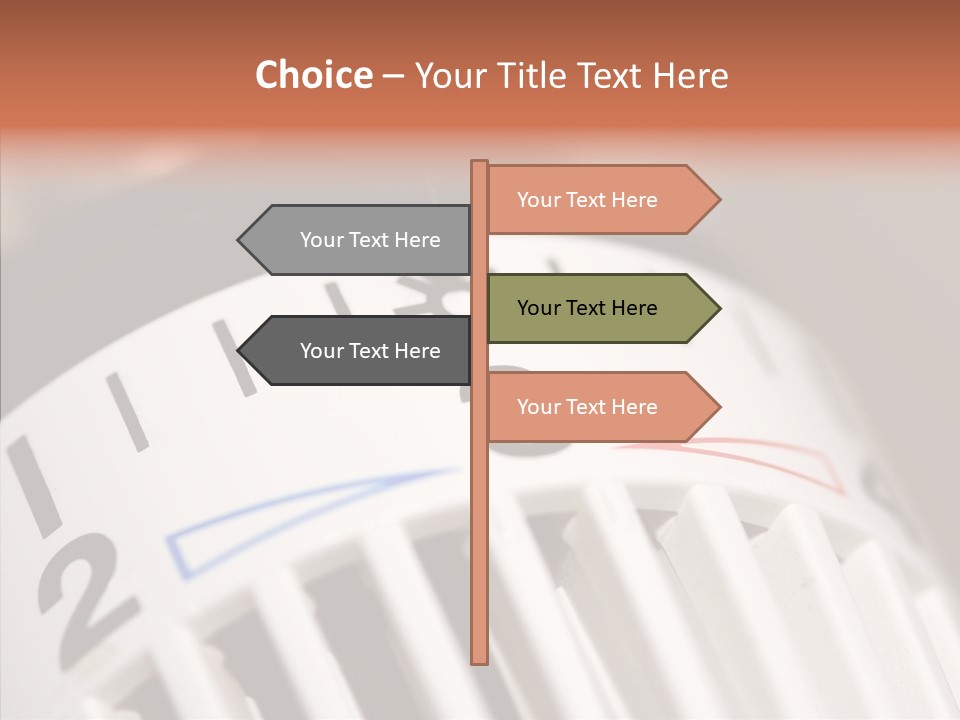 Energy Document Of Identification Thermostat House PowerPoint Template