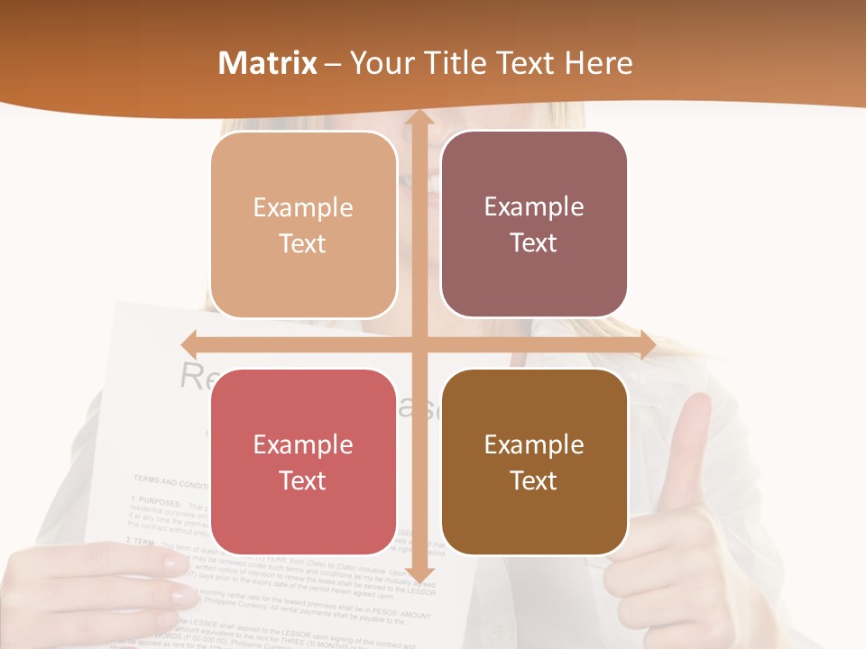 Pointer Housing Rental PowerPoint Template