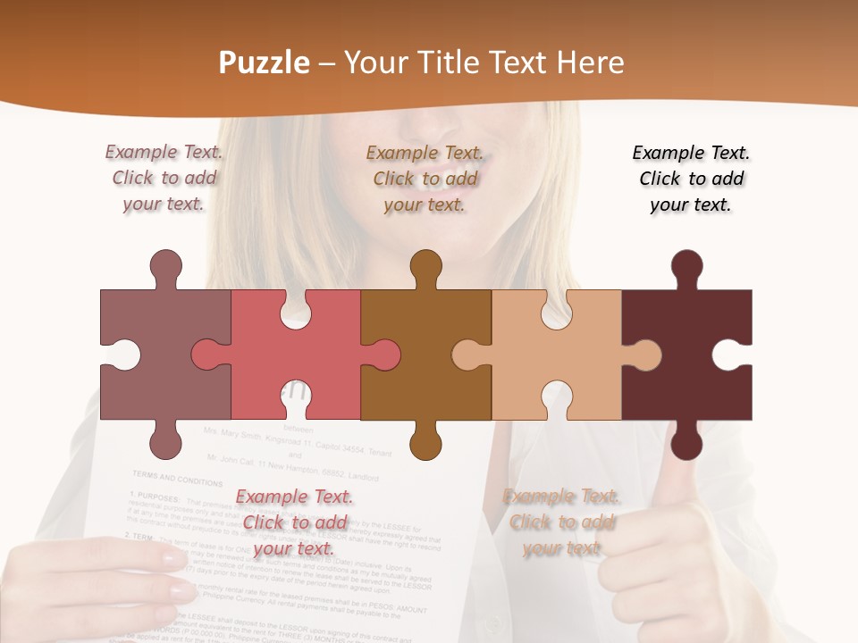 Pointer Housing Rental PowerPoint Template