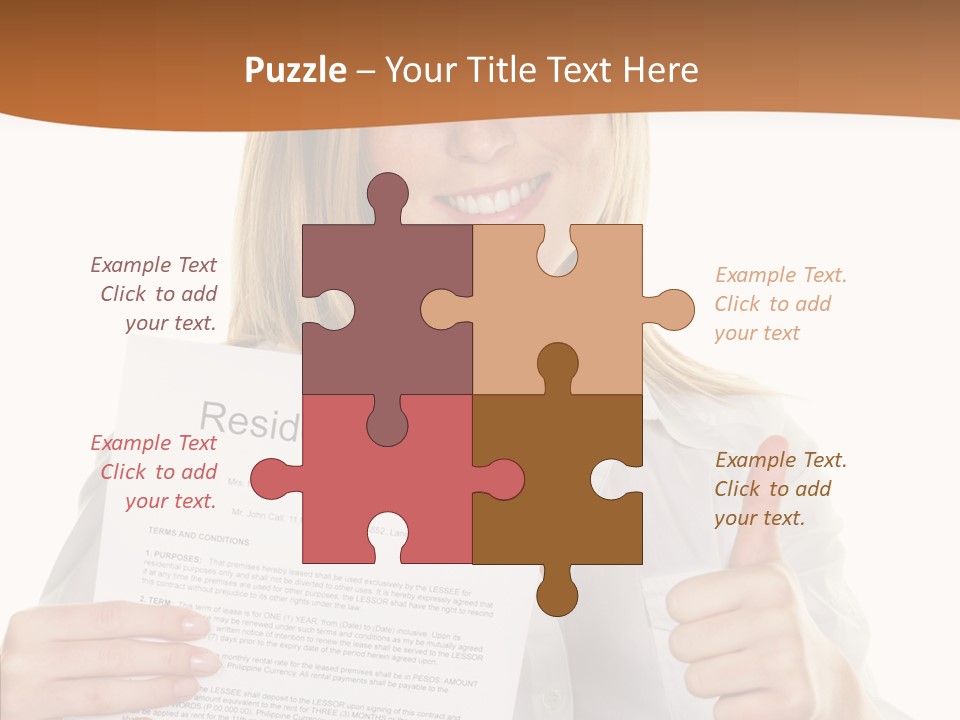 Pointer Housing Rental PowerPoint Template