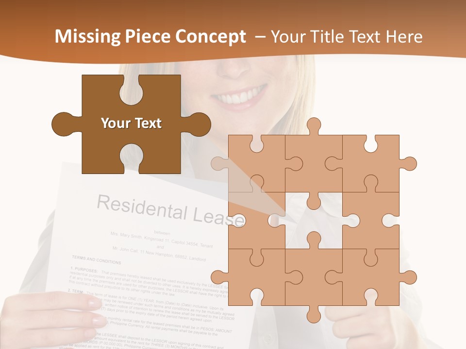 Pointer Housing Rental PowerPoint Template