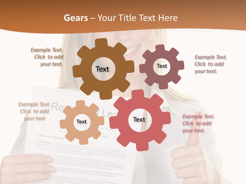 Pointer Housing Rental PowerPoint Template