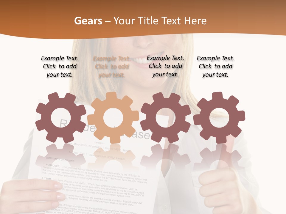 Pointer Housing Rental PowerPoint Template