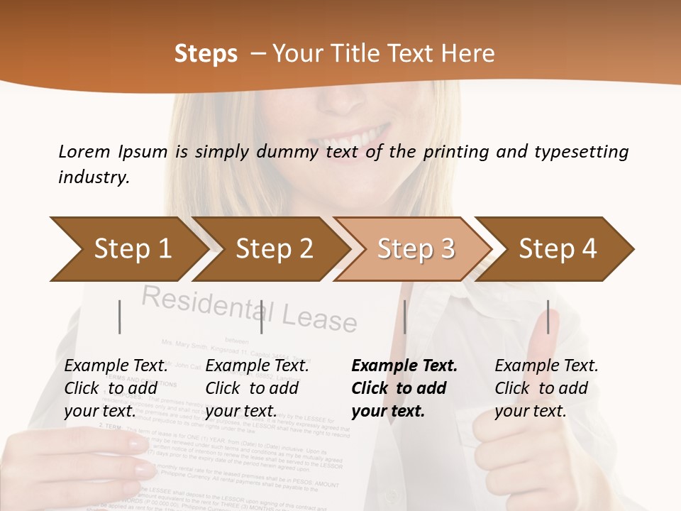 Pointer Housing Rental PowerPoint Template