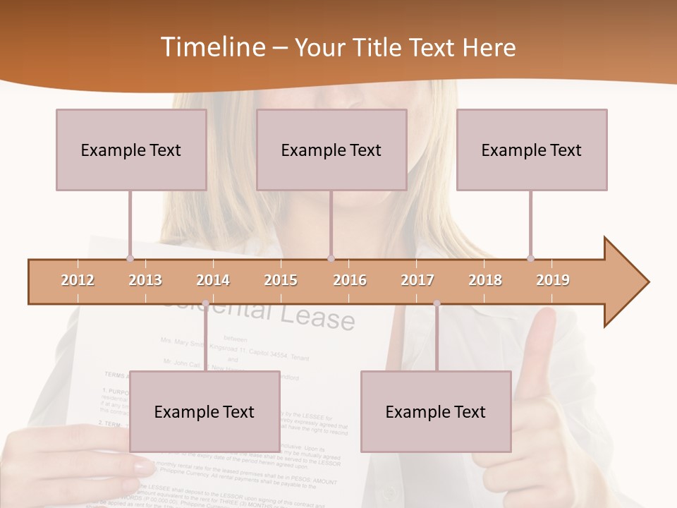 Pointer Housing Rental PowerPoint Template