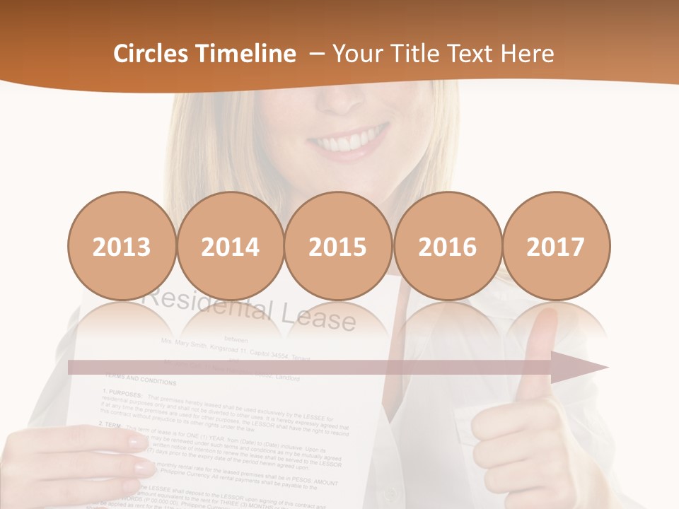 Pointer Housing Rental PowerPoint Template