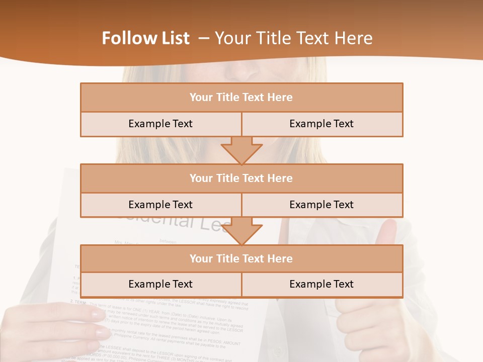 Pointer Housing Rental PowerPoint Template