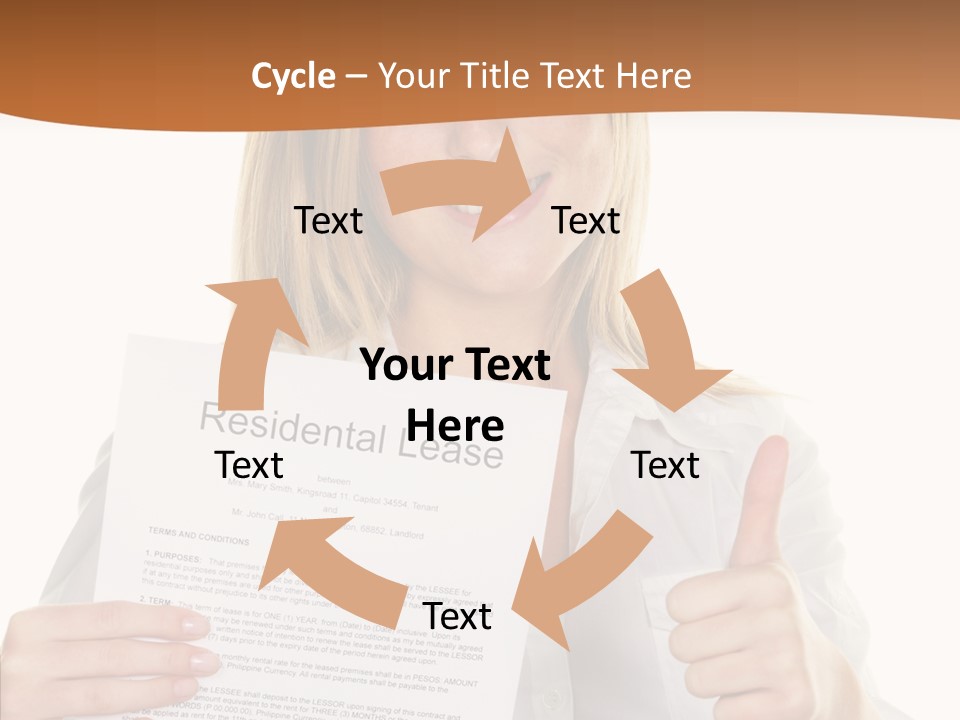 Pointer Housing Rental PowerPoint Template