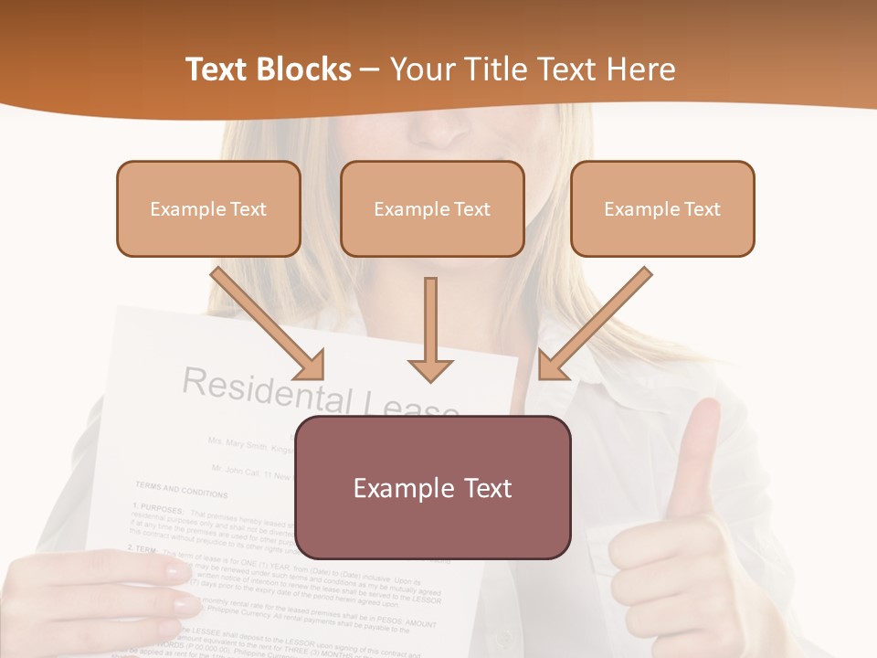 Pointer Housing Rental PowerPoint Template