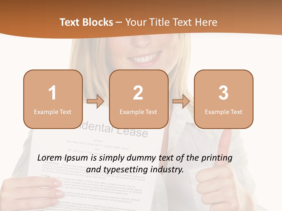 Pointer Housing Rental PowerPoint Template